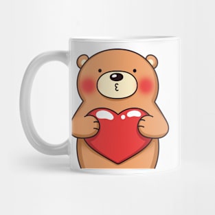 Bear with heart Mug